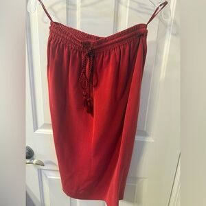 Dana Buchman Vibrant Red silk skirt.